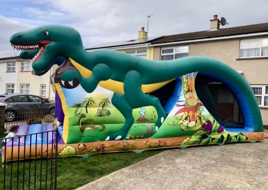 dinosaur assault course side view